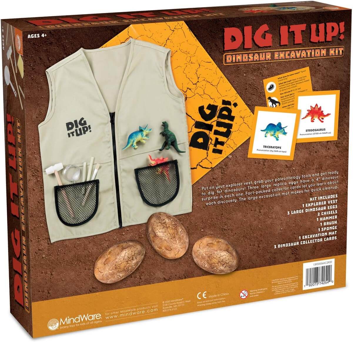 MindWare Dig It Up! Dinosaur Excavation Kit