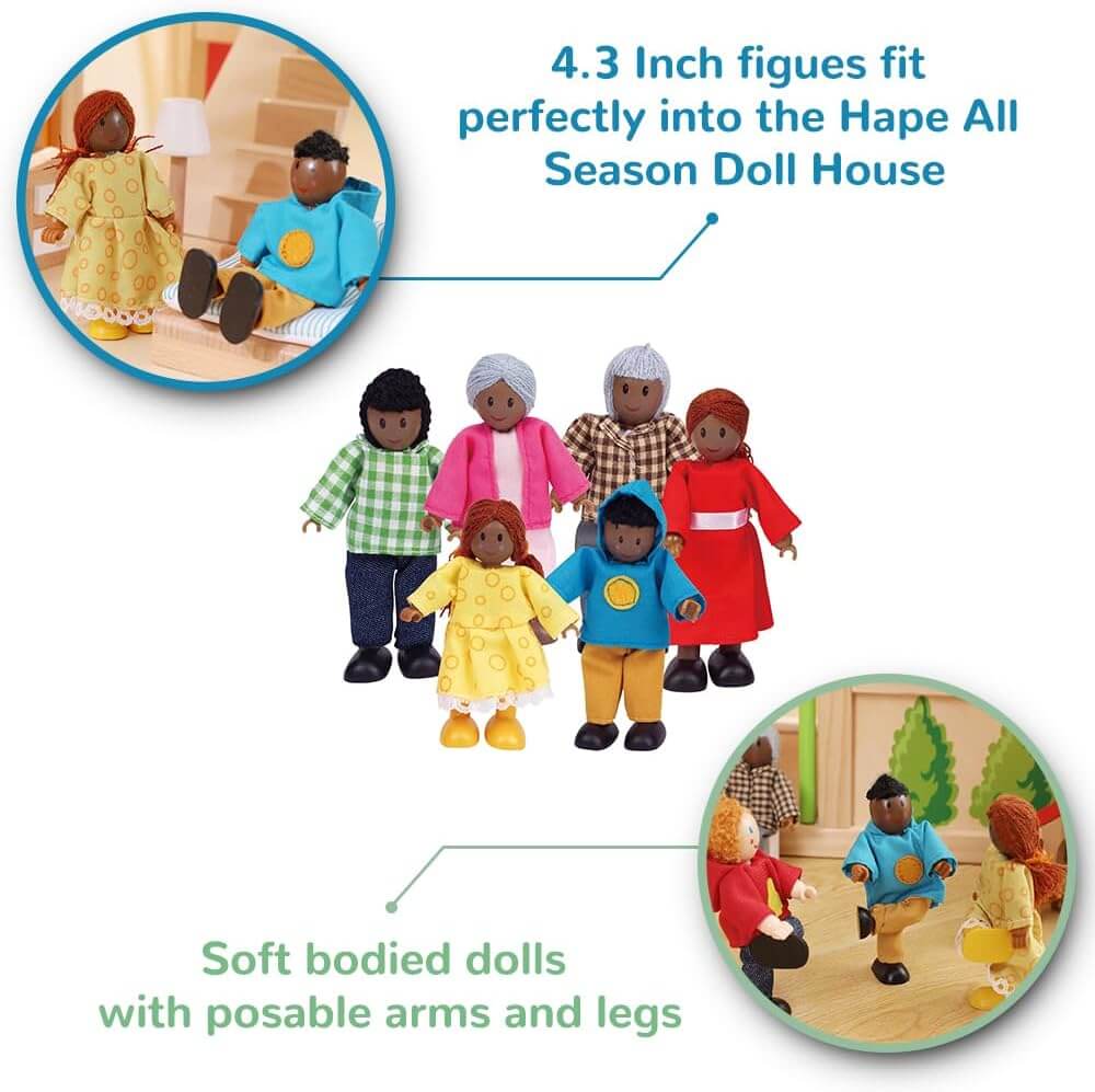 Happy Family - African American Dolls For Doll House