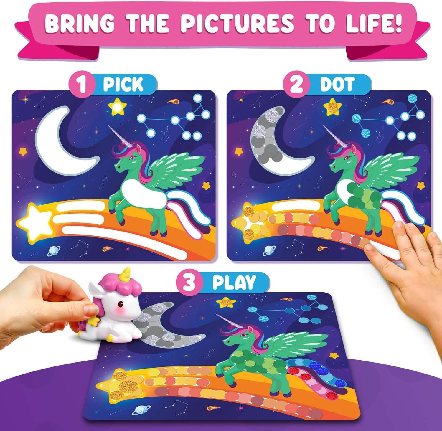 Dot it!: Unicorns & Princesses