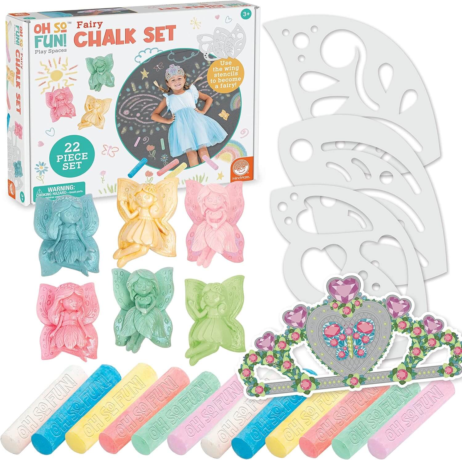 Oh So Fun! Fairy Sidewalk Chalk Set