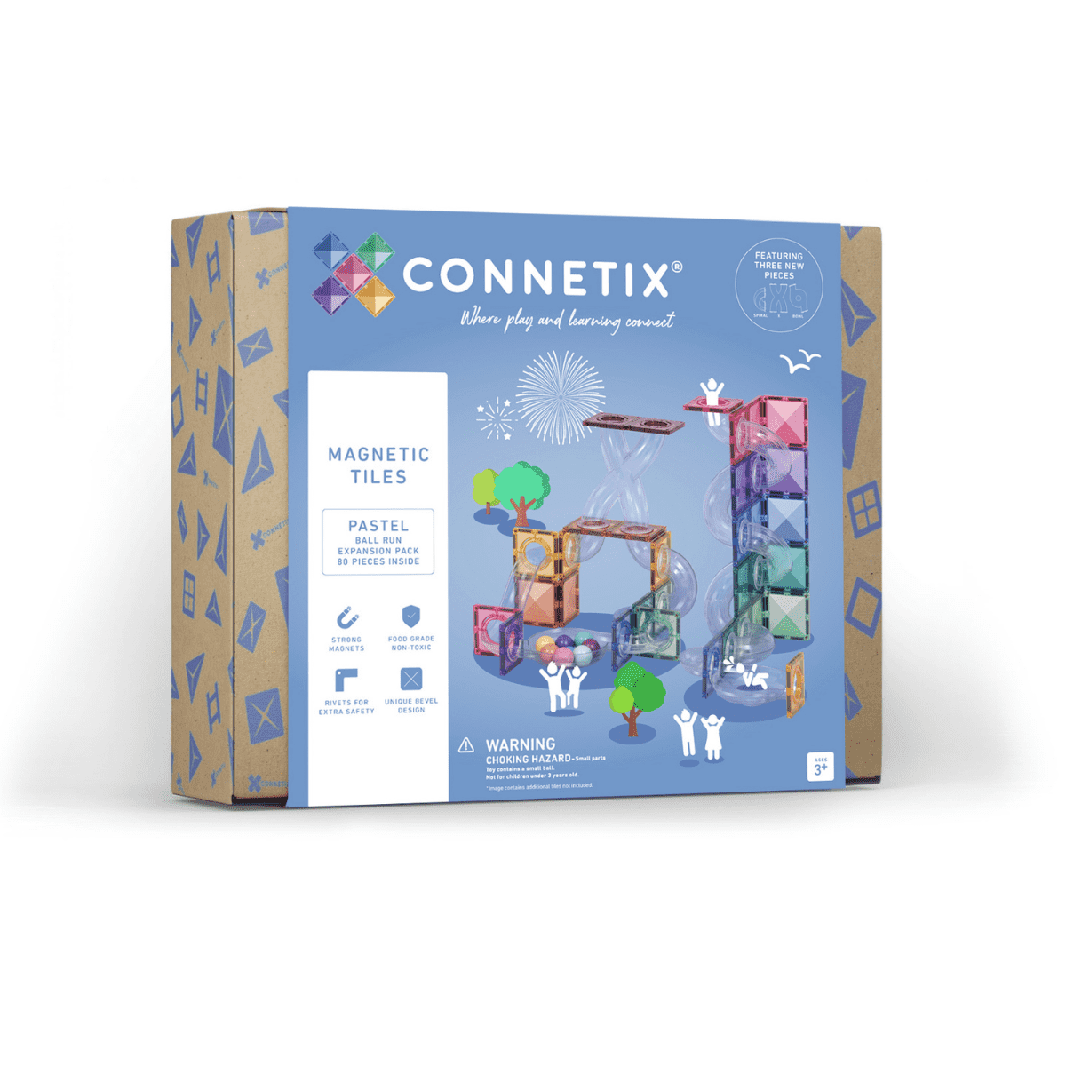 Connetix 80 pc Pastel Run Expansion Pack