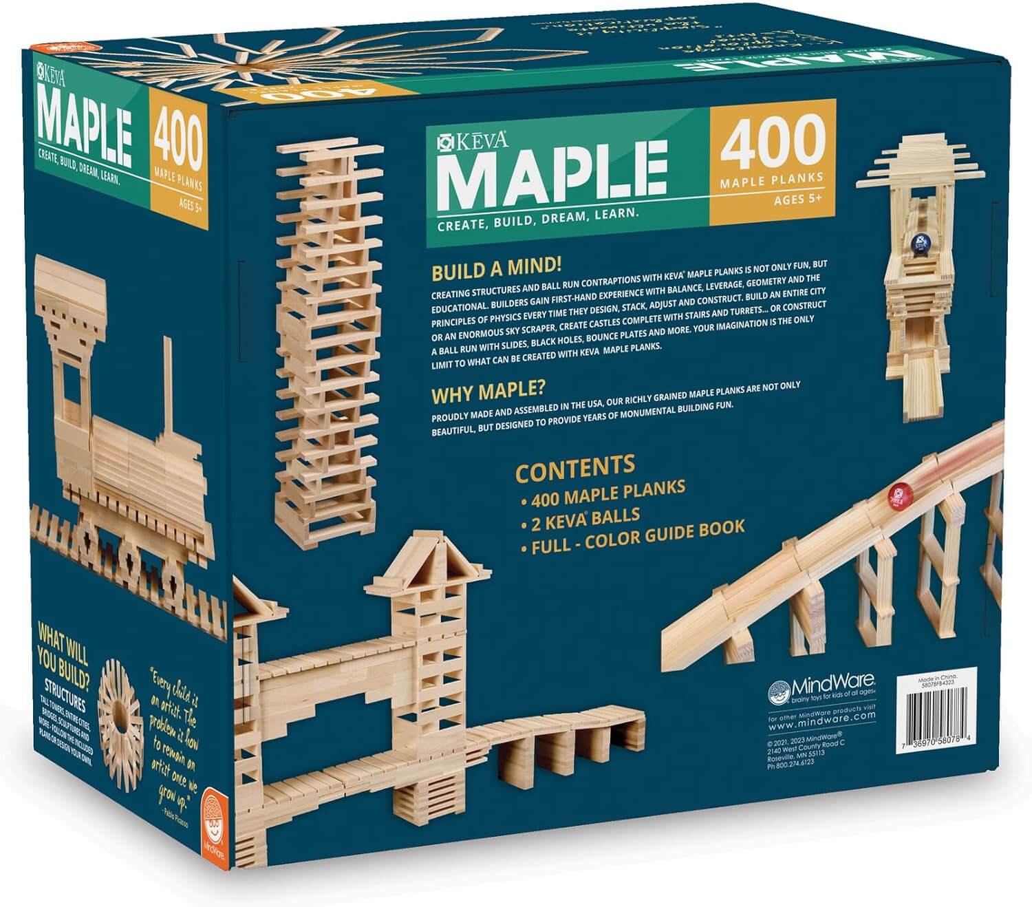 KEVA MAPLE 400 PLANKS