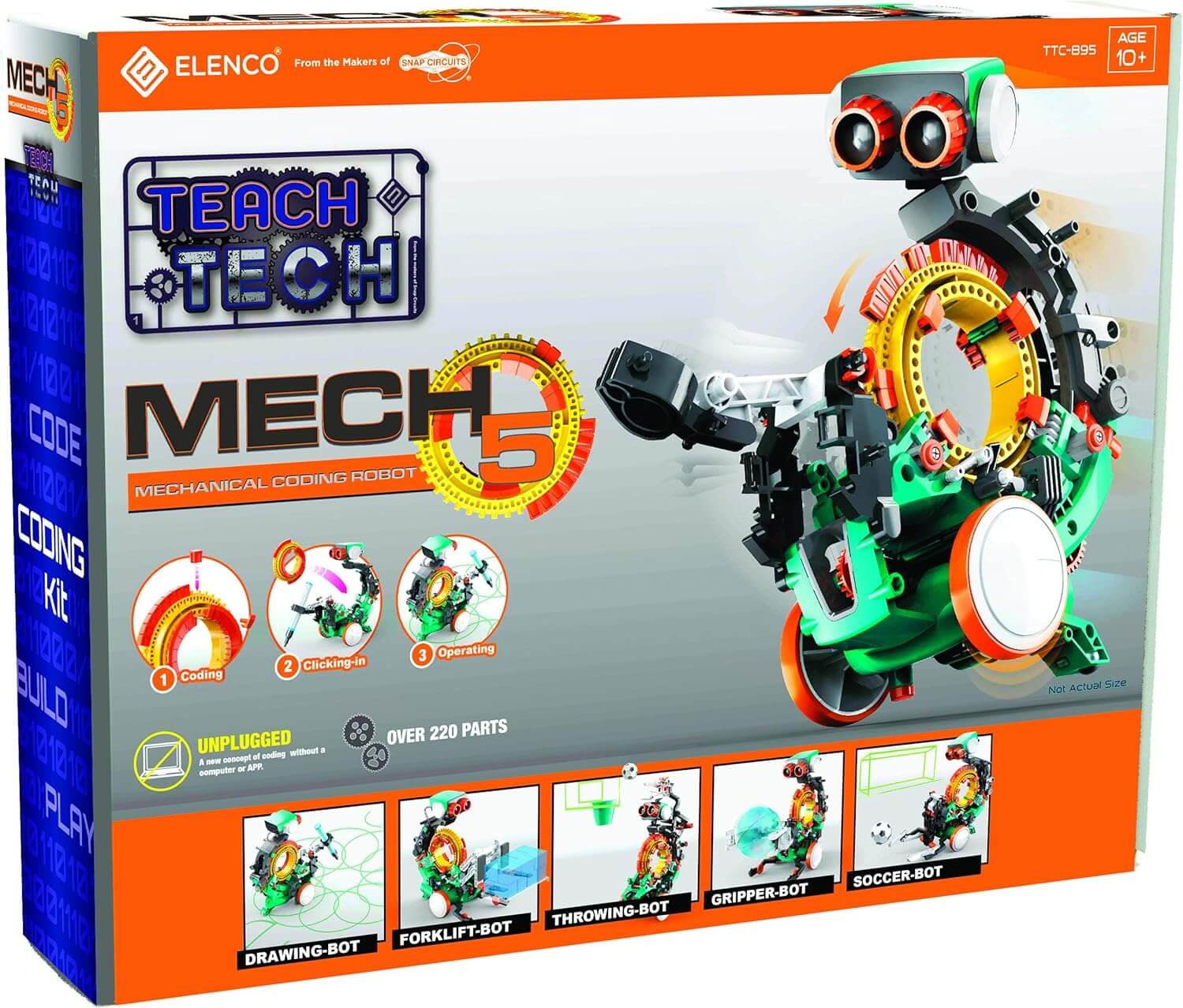 Snap Circuits Teach Tech Mech 5, Mechanical Coding Robot