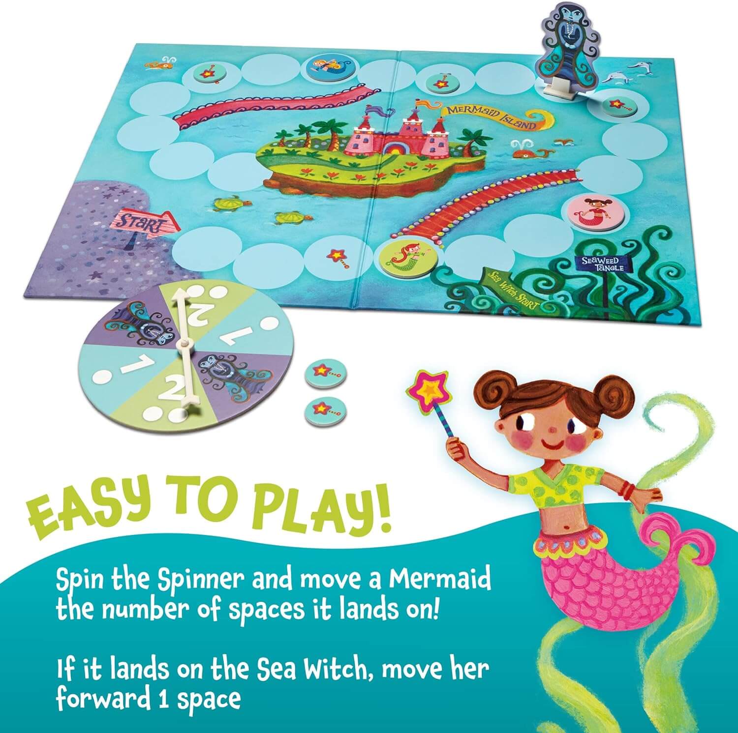 Mermaid Island Award Winning Cooperative Board Game