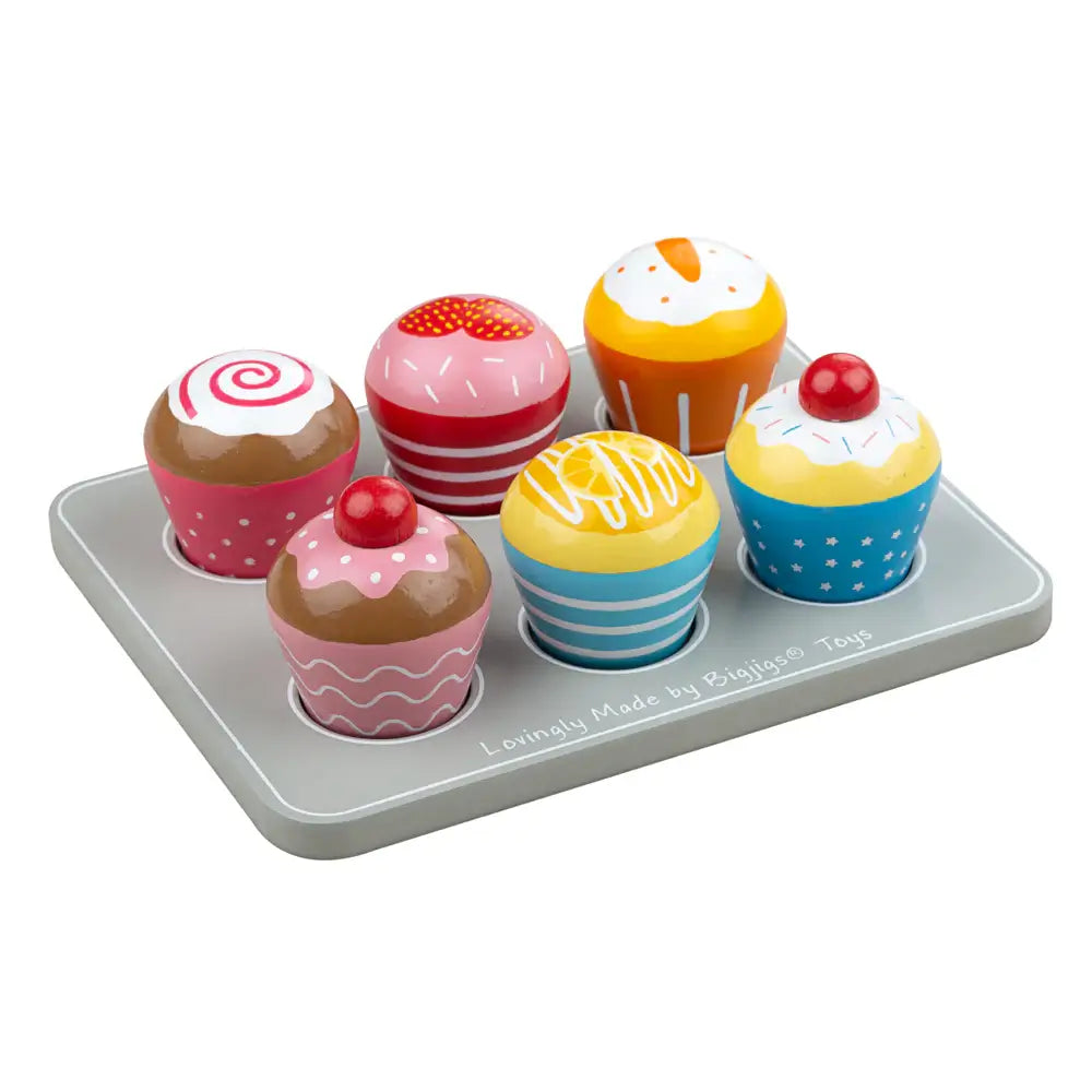 Muffin Tray Wooden Play Food