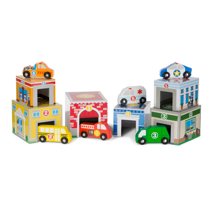 Nesting & Sorting Buildings & Vehicles Melissa & Doug