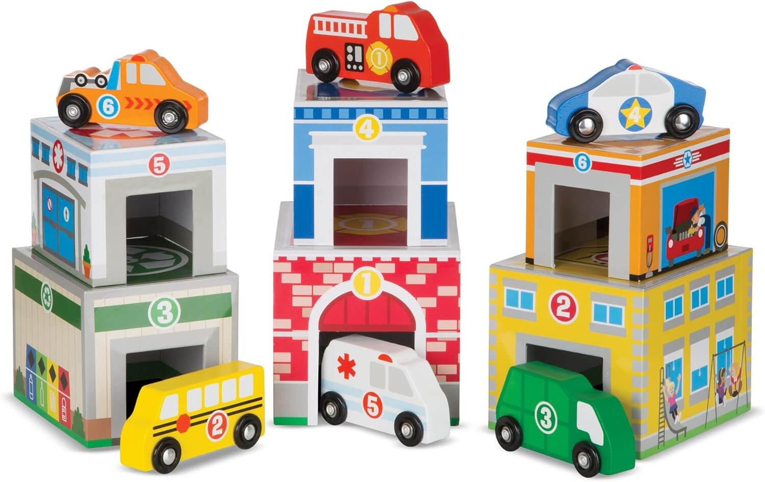 Nesting & Sorting Buildings & Vehicles Melissa & Doug