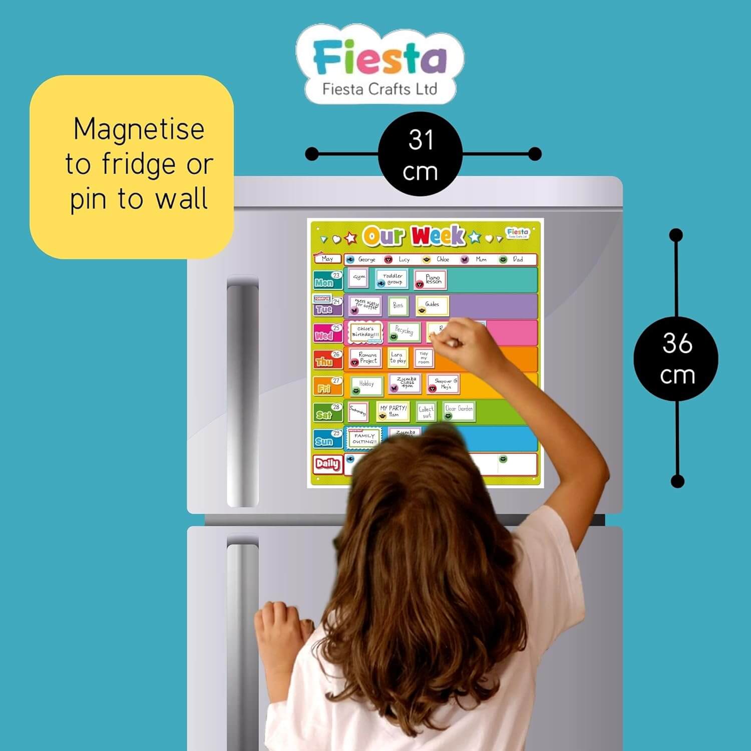 Our Week Magnetic Planner for Kids