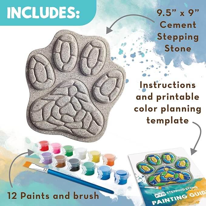 Paint Your Own Stepping Stone: Paw Print