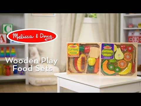 Melissa & doug hot sale cutting food set