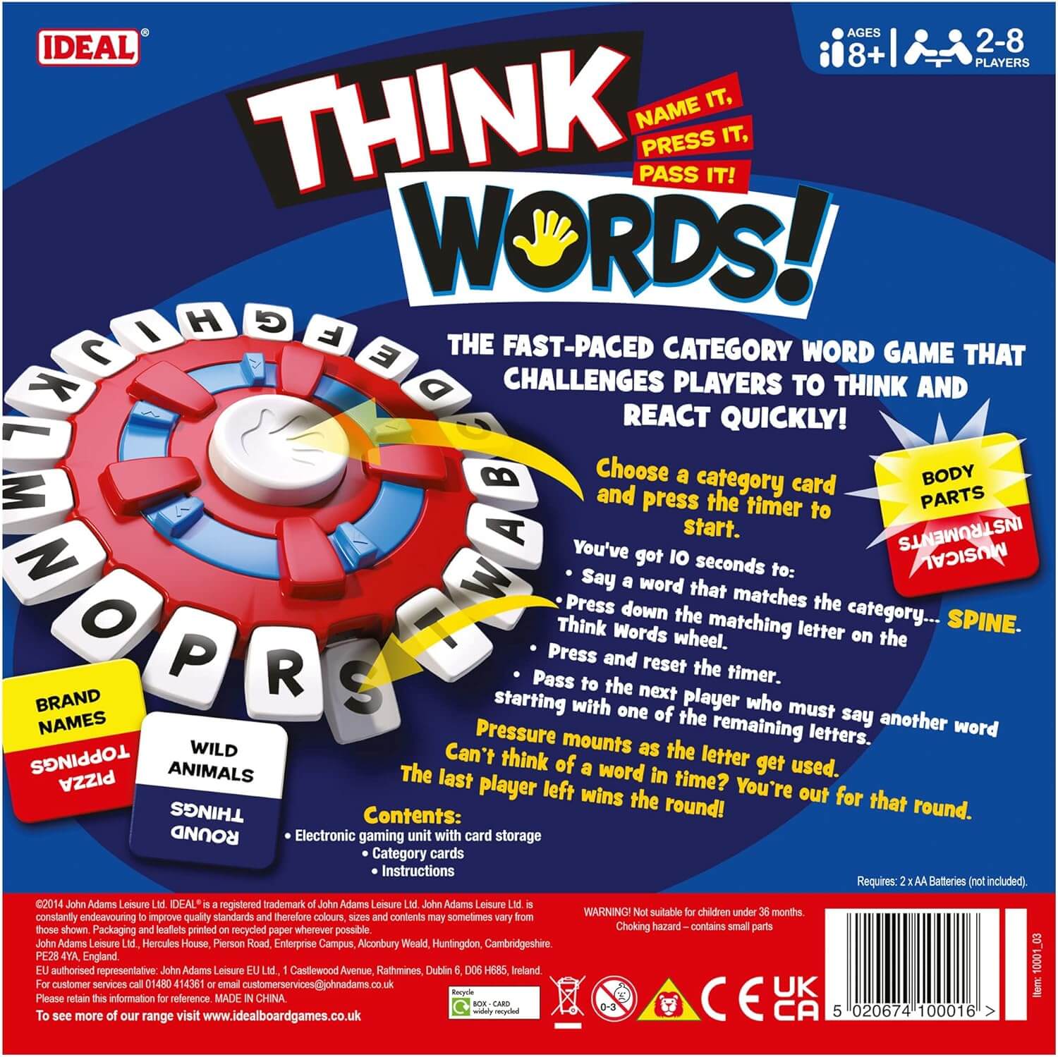 Think Words Game