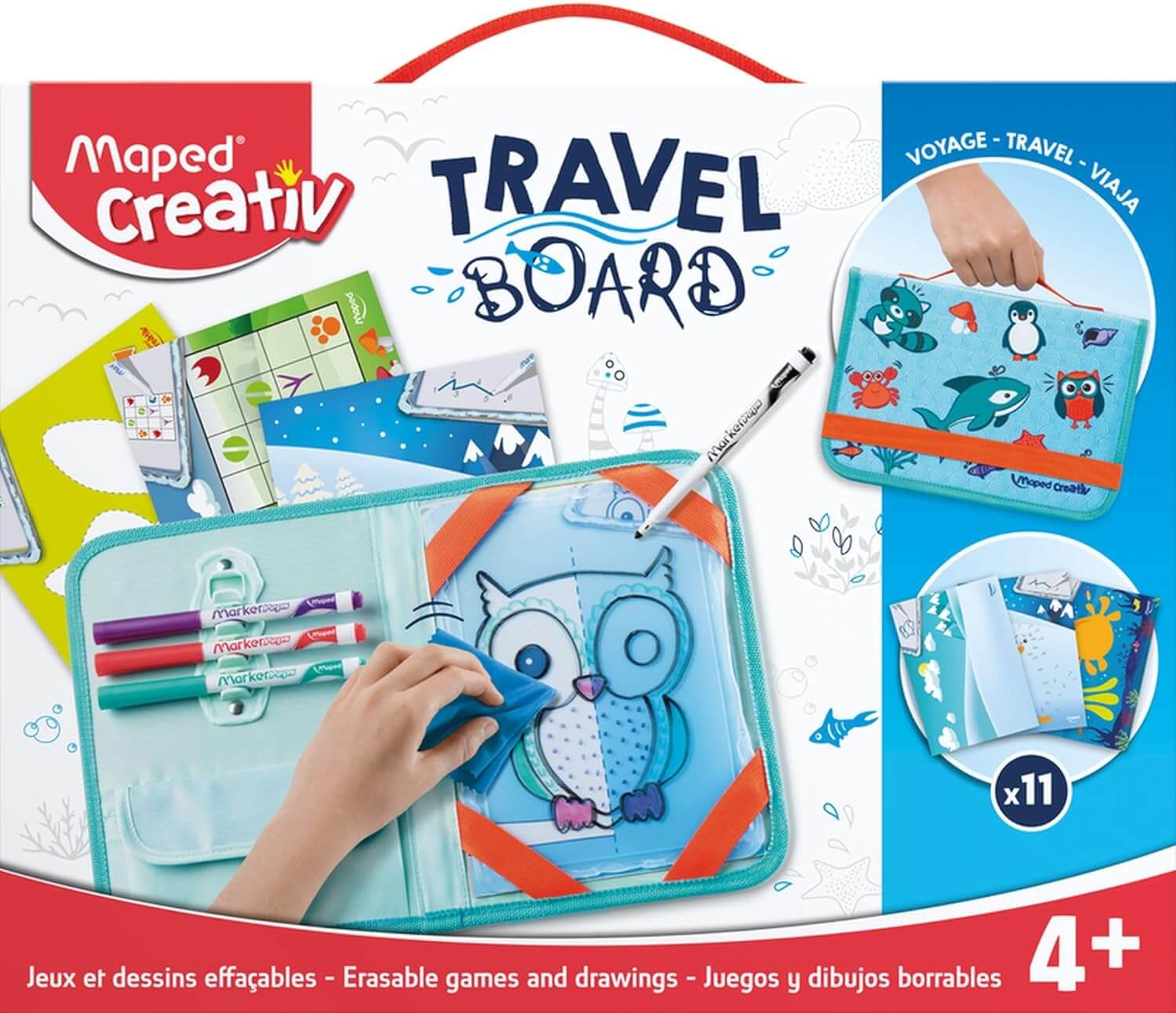 Maped Creativ Travel Board  Erasable Games & Drawings