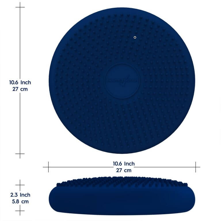 Wiggle Antimicrobial Seat Sensory Cushion – Blue 27cm – Flexible Alternative Seating – By Bouncyband