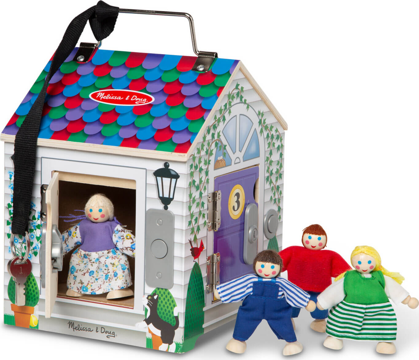 Melissa and Doug Wooden Doorbell House