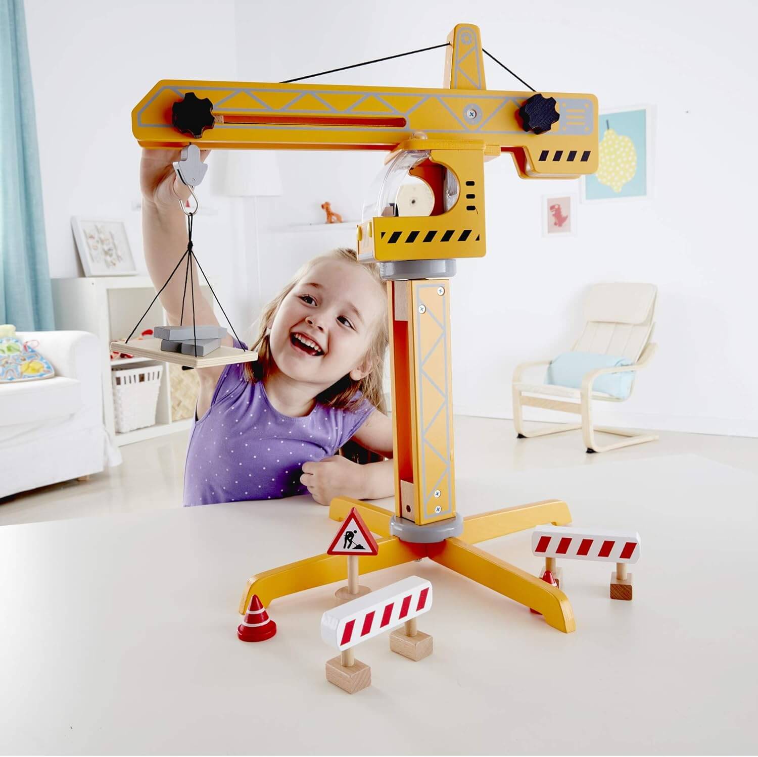 Hape Wooden Crane Lift