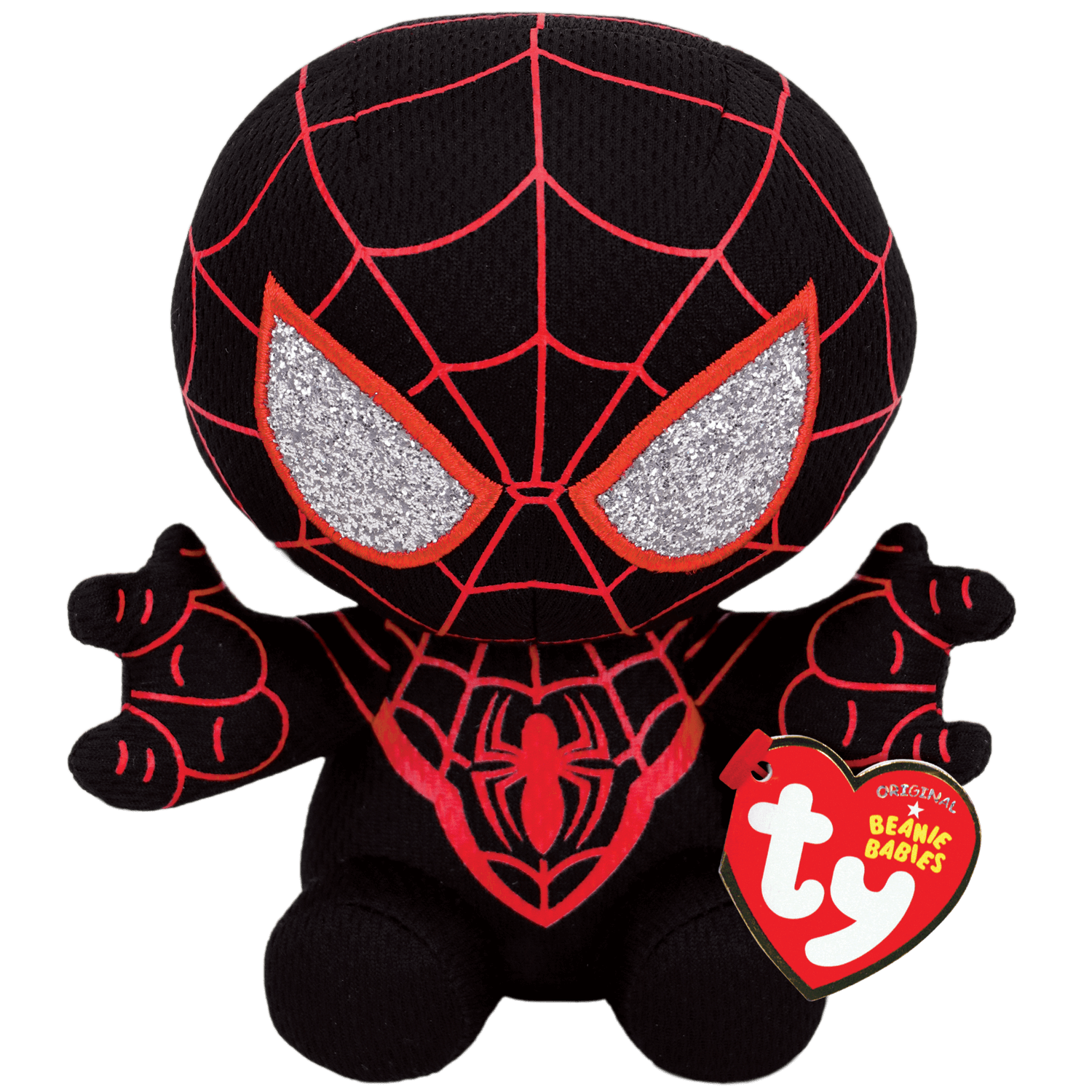 Miles Morales Spiderman TY Beanie 8"