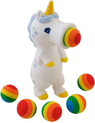 Squeeze Popper Unicorn White