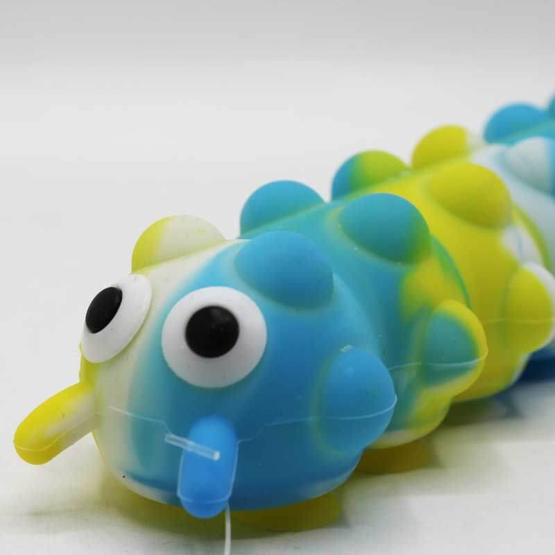 Push Pop Suction Caterpillar with Light