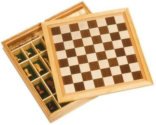 Wooden Folding Chess Board Set Adult Board Games Luxury Family