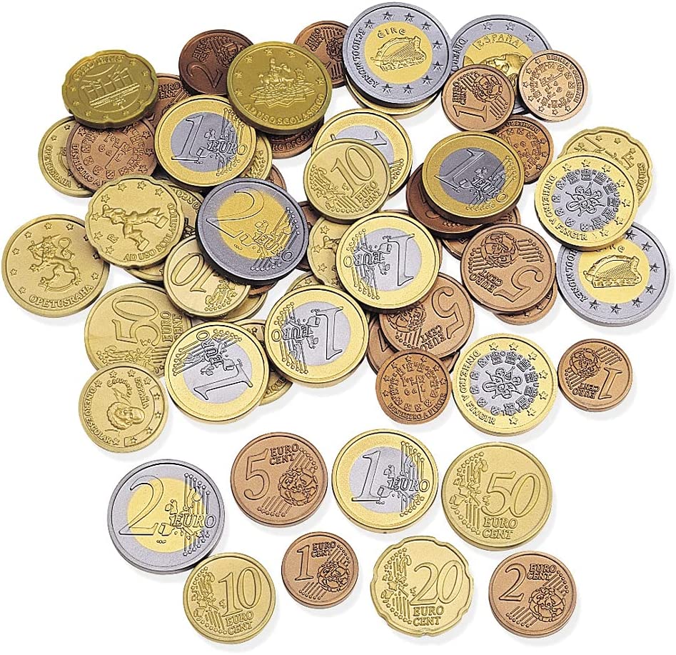 Euro Coins Set (Set of 100) - Learning Resources