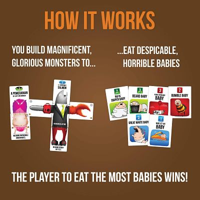 Bears Vs Babies - by Exploding Kittens - A Monster-Building Card Game - Family-Friendly Party Games - Card Games For Adults, Teens & Kids