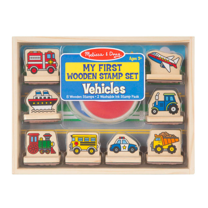 My First Wooden Stamp Set - Vehicles