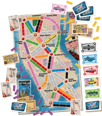 Ticket to Ride New York Boardgame