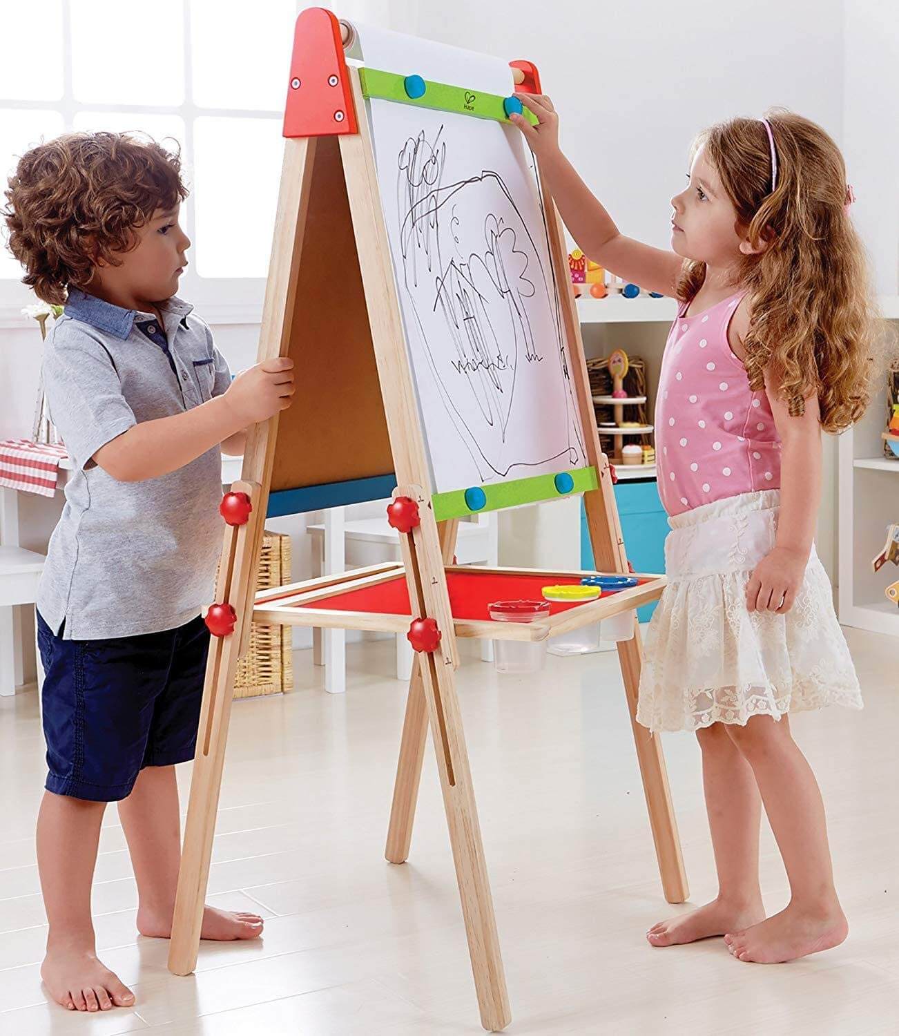 Hape All in 1 Easel Wooden Blackboard