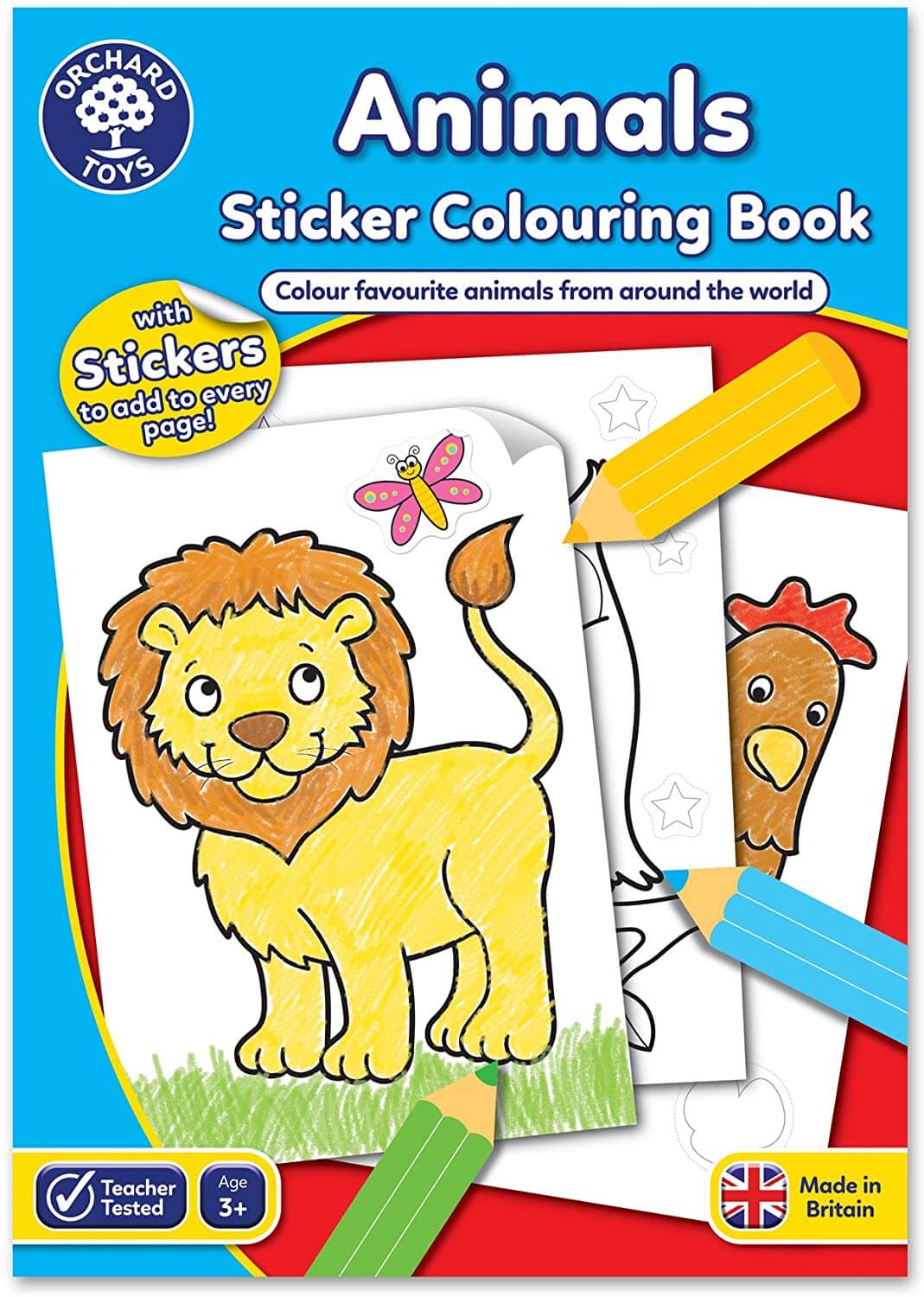 Animals Sticker Colouring Book