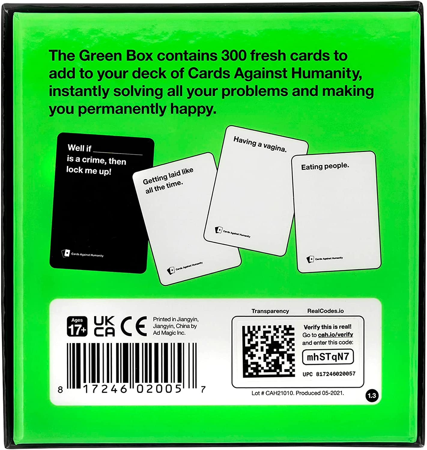 Cards Against Humanity: Green Box Expansion