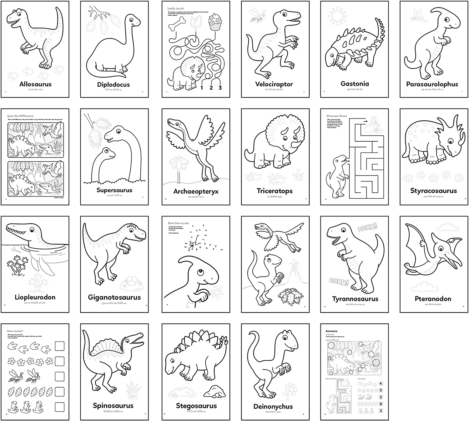 Dinosaur Sticker Colouring - Orchard Toys