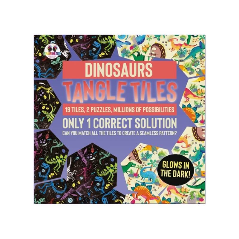 Dinosaurs Tangle Tiles - Glow in the Dark