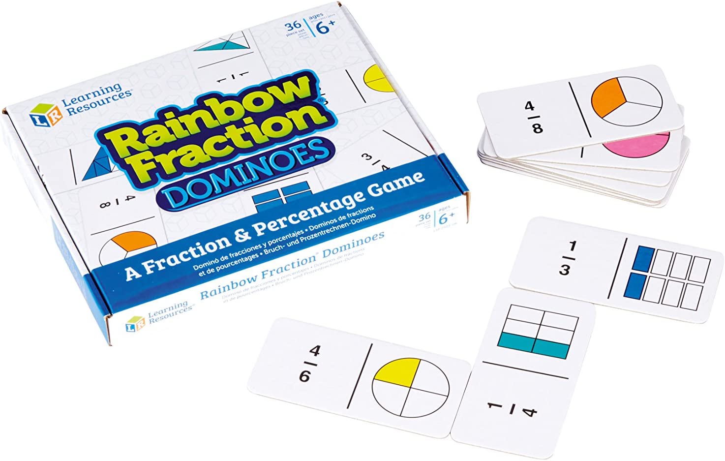 Rainbow Fraction Dominoes