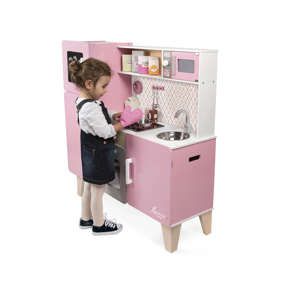 Janod - Macaron Wooden Maxi Kitchen for Children