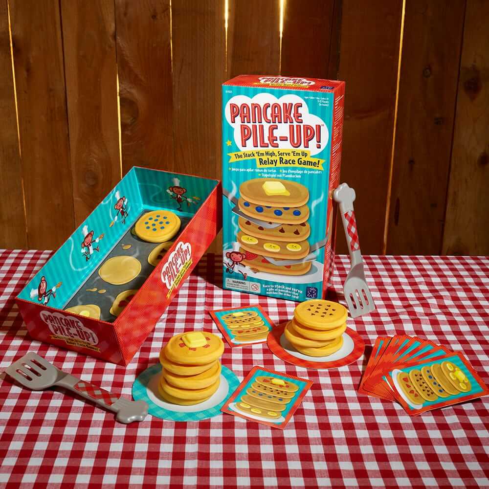 Pancake Pile-Up! Matching Relay Race Game