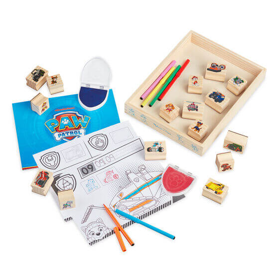 Paw Patrol Wooden Activity Stamp Set