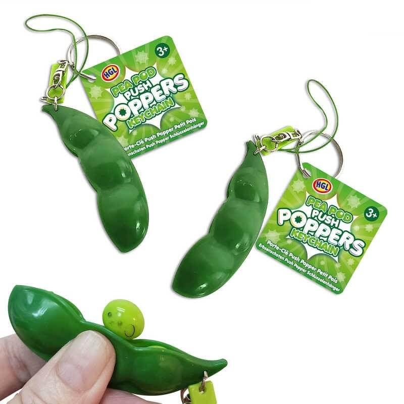 PEA POD PUSH POPPER KEY CHAIN