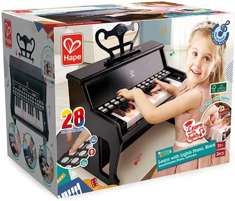 Learn with Lights Piano, Black - Hape