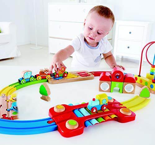 Hape Rainbow Puzzle Railway