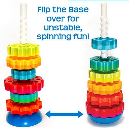 Spinning store stacking toy