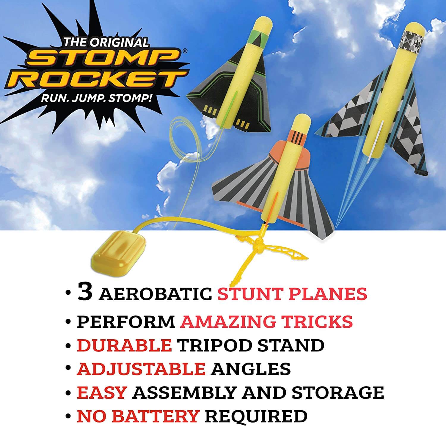 Stomp rocket deals 3 stunt planes