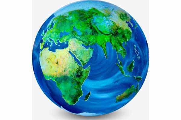 Swirling Ocean Globe Ball